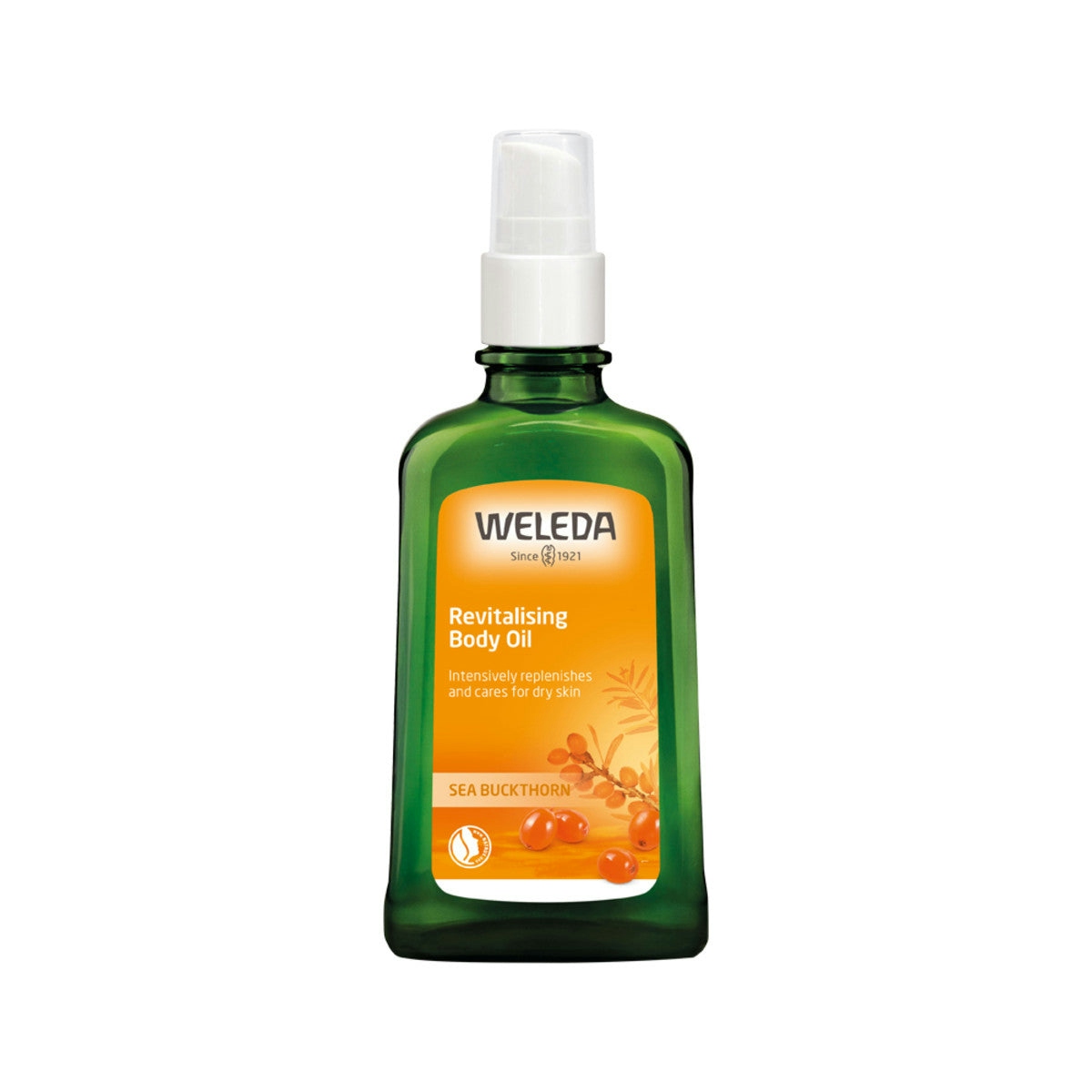 image of Weleda Body Oil Revitalising (Sea Buckthorn) 100ml on white background