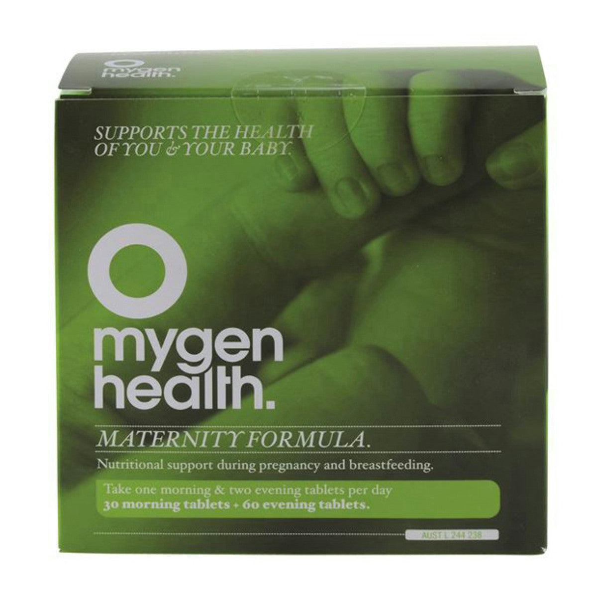 image of Mygen Health Maternity Formula 30t & 60t on white background 
