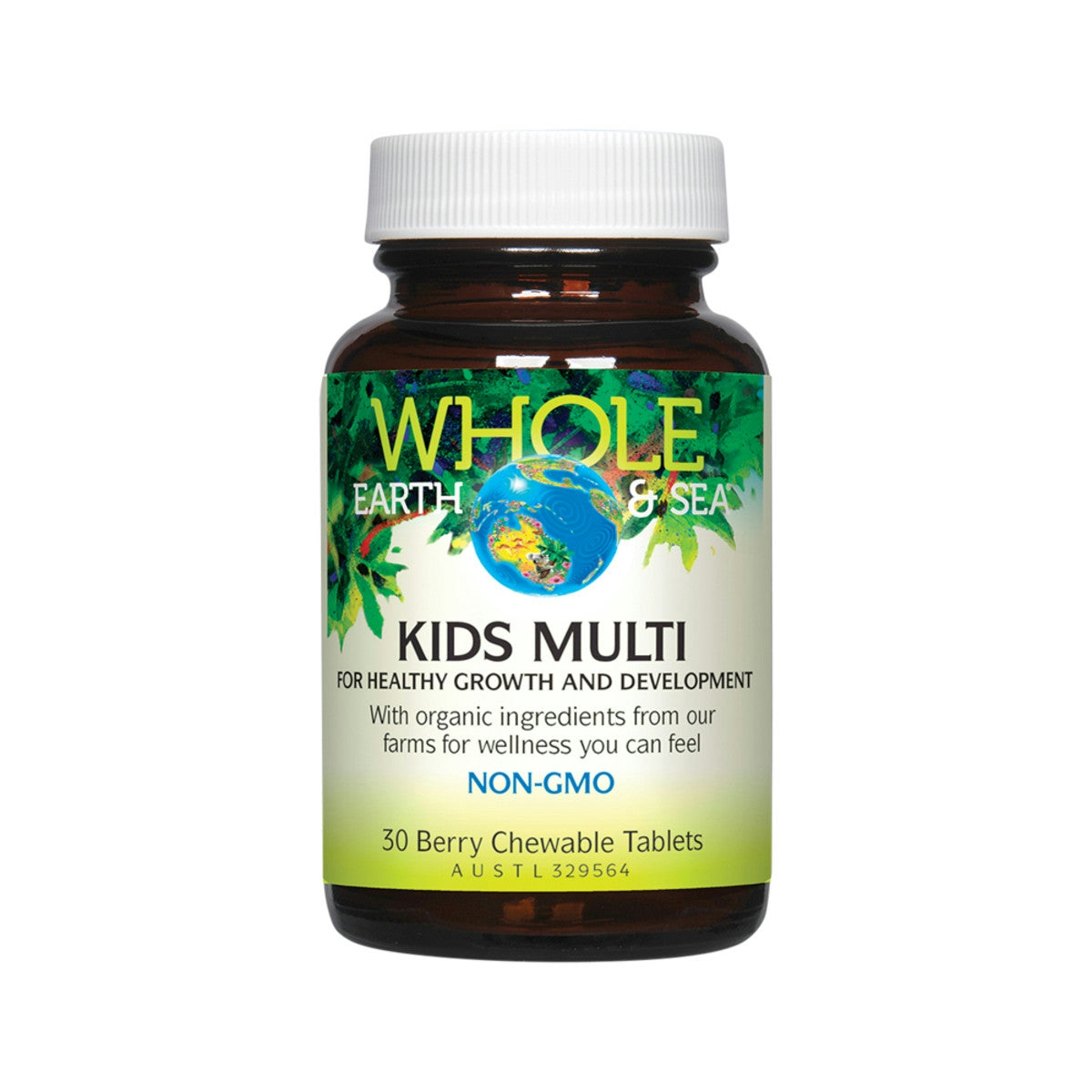 image of Whole Earth & Sea Kids Multi Chewable 30t on white background 