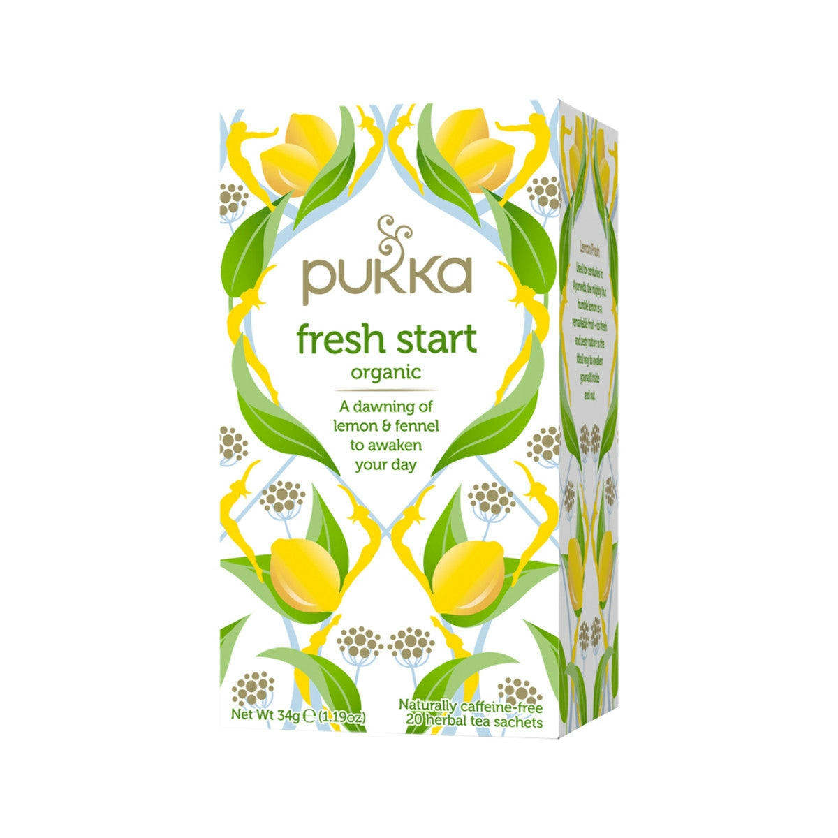 image of Pukka Fresh Start x 20 Tea Bags on white background 