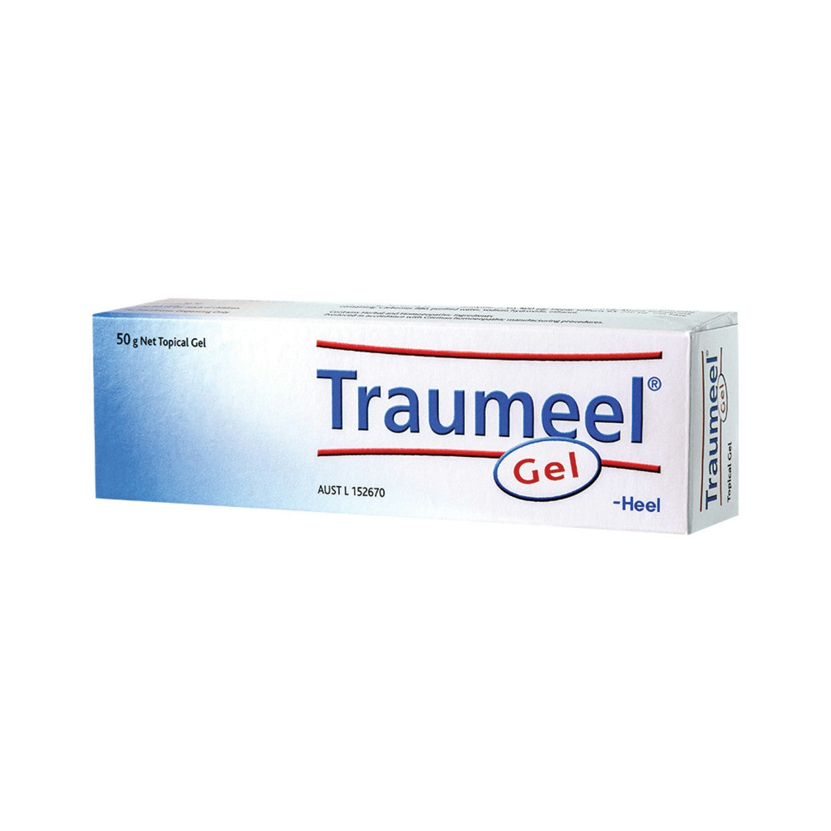 image of Heel Traumeel Gel 50g on white background 