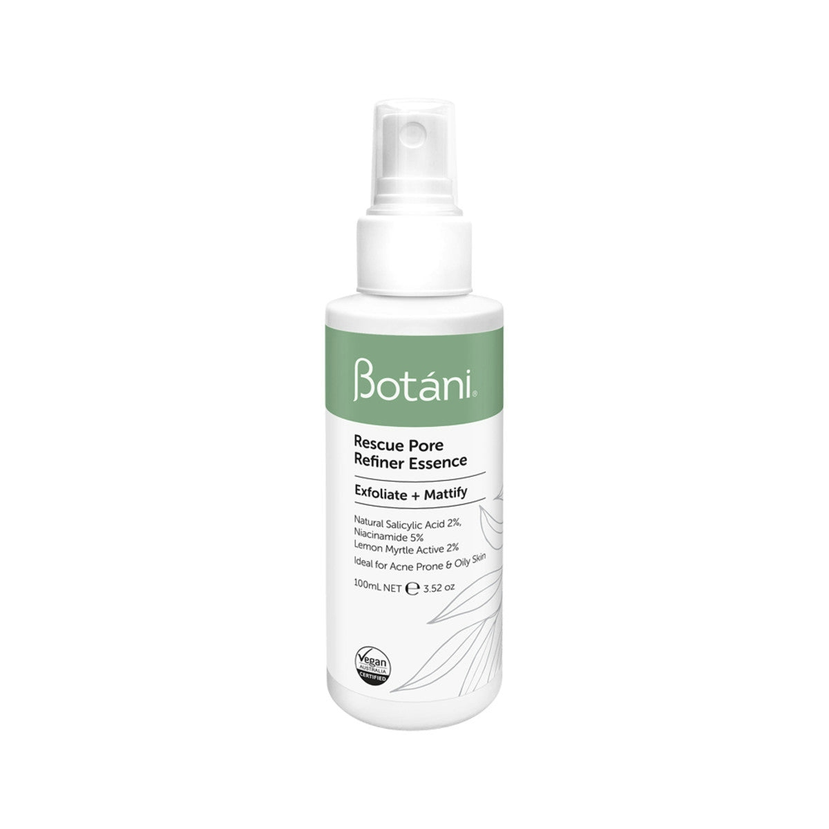 image of Botani Rescue Pore Refiner Essence (Exfoliate + Mattify) 100ml on white background 