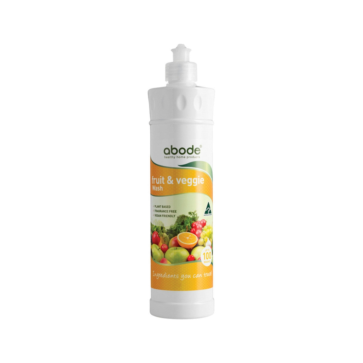 image of Abode Fruit & Veggie Wash 500ml on white background