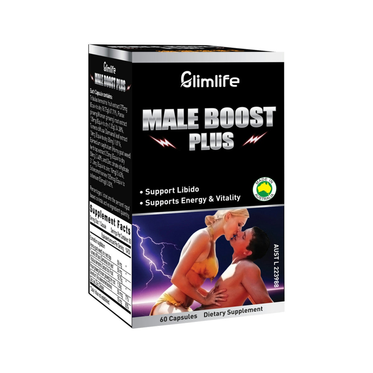 image of Glimlife Male Boost Plus 60c on white background