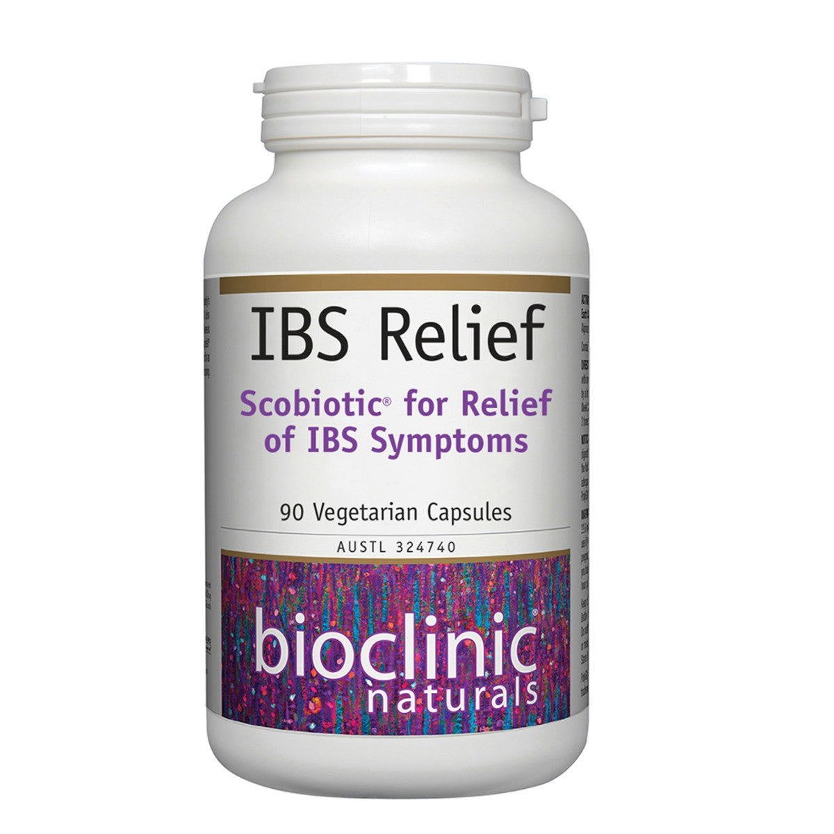 Image of Bioclinic Naturals IBS Relief  90vc with a white background