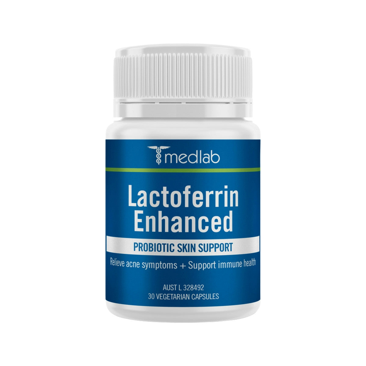 image of Medlab Lactoferrin Enhanced 30vc on white background 
