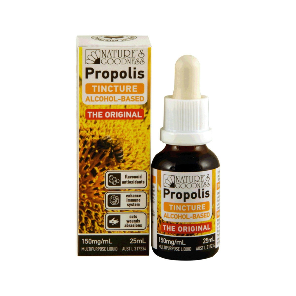 image of Nature's Goodness Propolis Tincture (The Original) 150mg/ml 25ml on white background