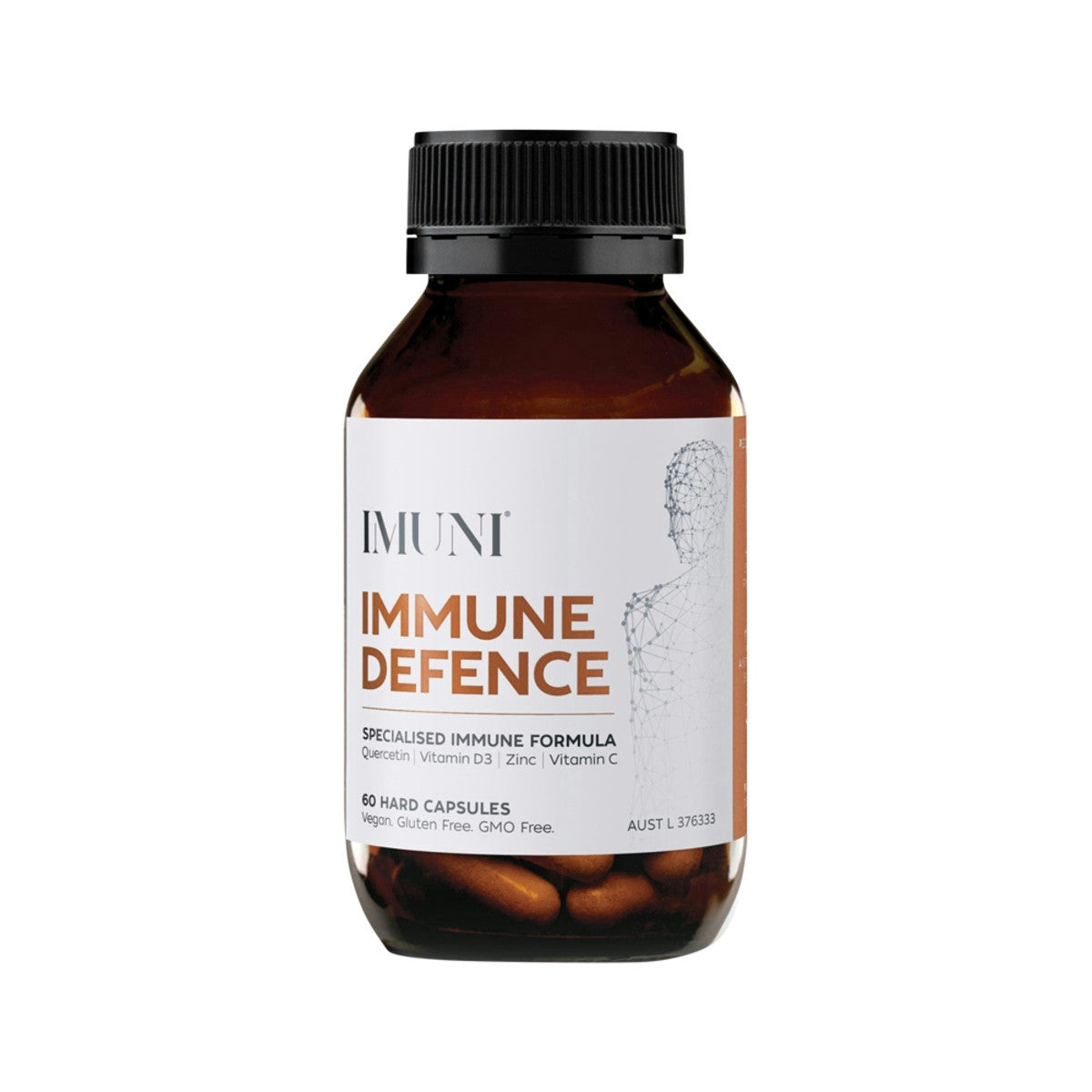 image of IMUNI Immune Defence 60c on  white background 