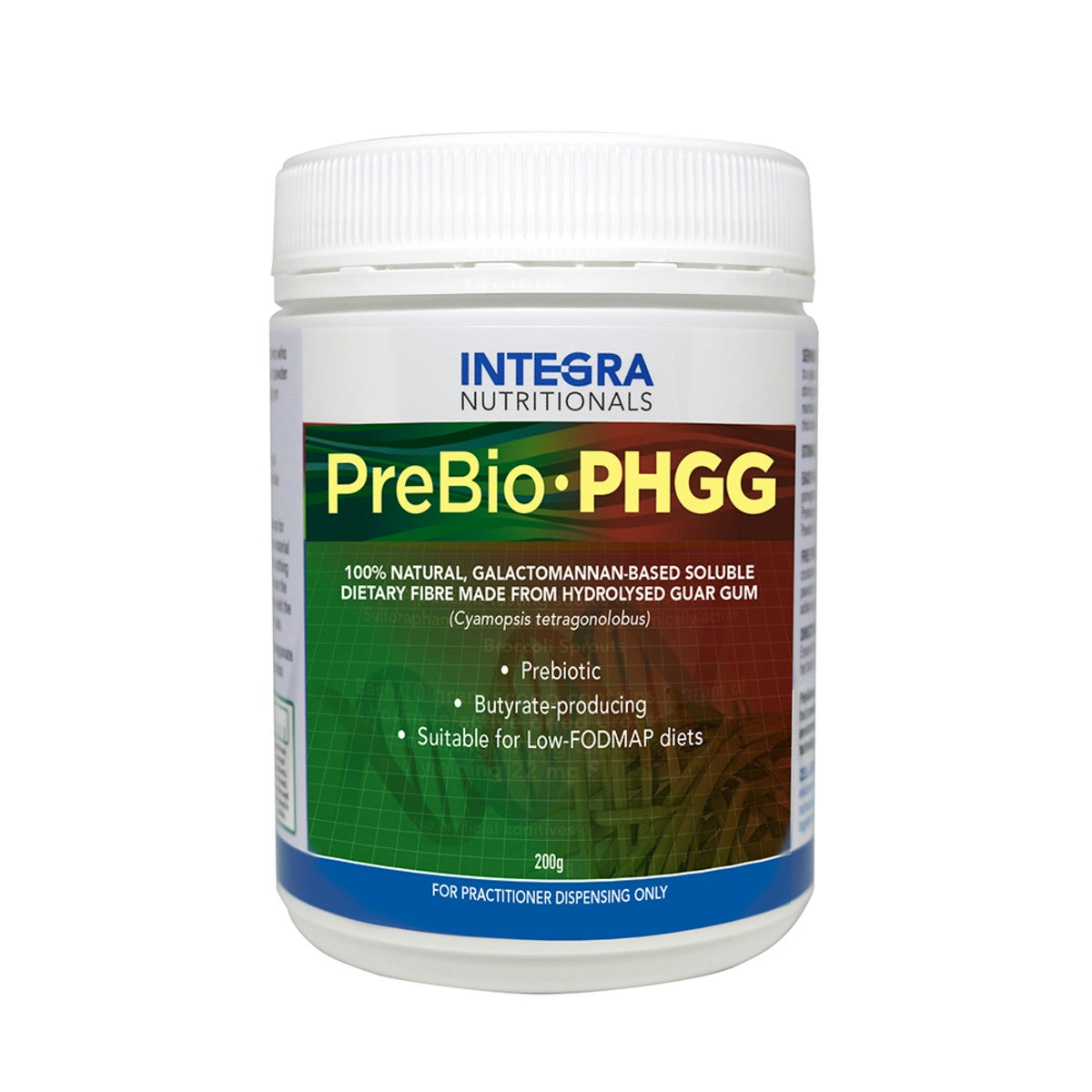 image of Integra Nutritionals PreBio PHGG 200g with white background 