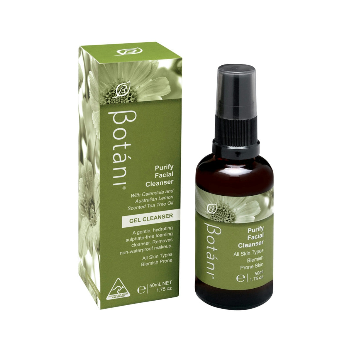 image of Botani Purify Facial Cleanser 50ml on white background