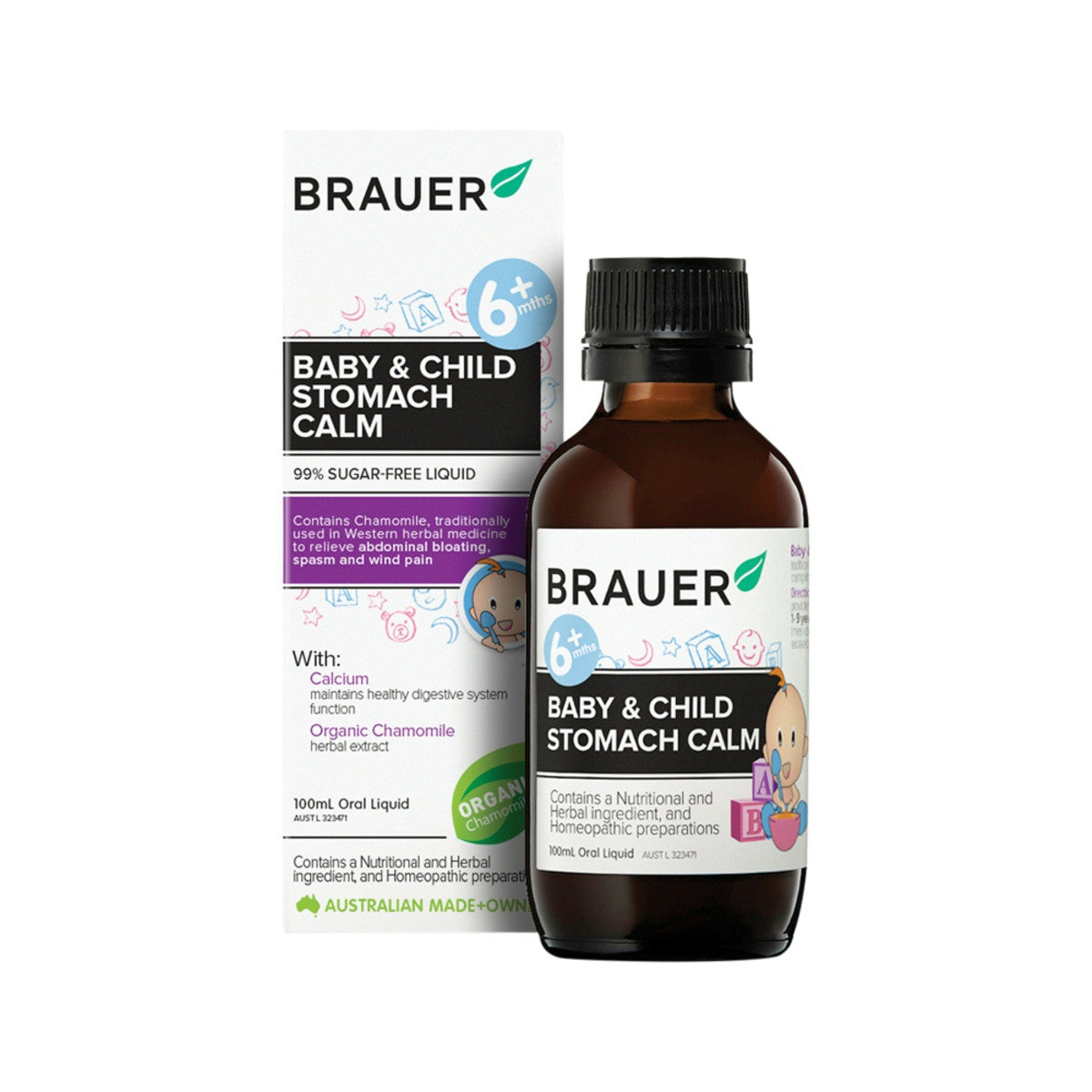 image of Brauer Baby & Child Stomach Calm 100ml on white background 